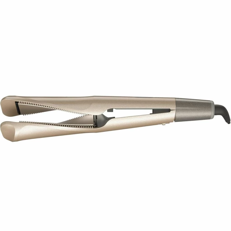 Remington Pro 1" Multi-Styler Hair Straightener & Curling Iron with Twist & Curl Technology, Color Care Protection, Champagne Finish for Versatile Styling