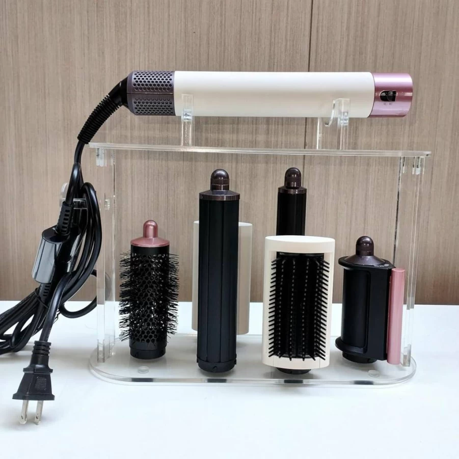 ACUDUDOMA Acrylic Hair Tool Organizer - 6 Hole Countertop Storage Stand for Bathroom, Bedroom, or Home Accessories