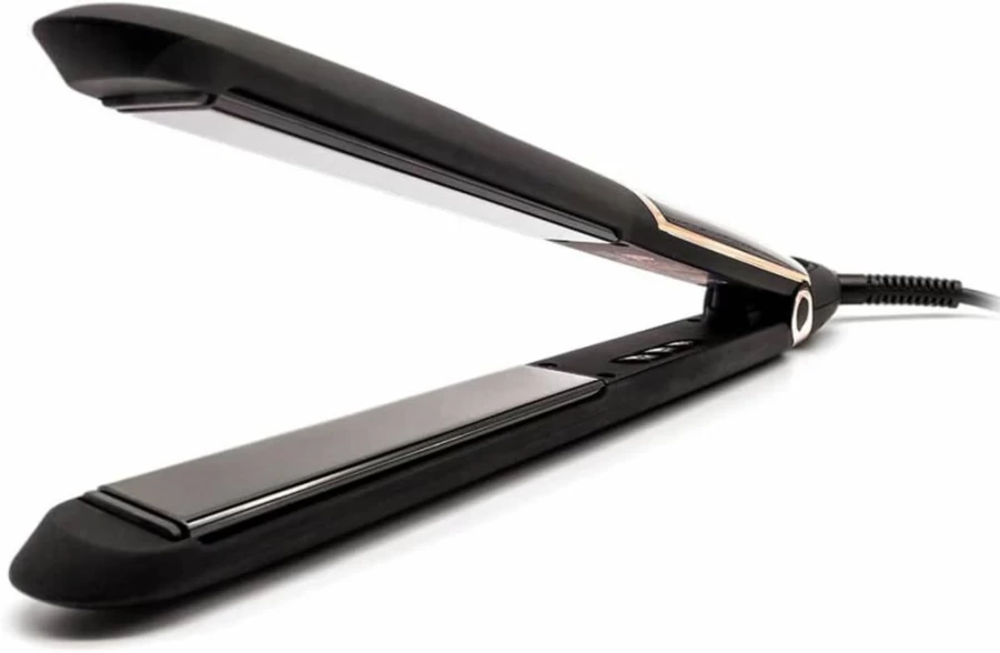 Skin Research Institute Titanium Flat Iron with Floating Plates - Professional Hair Straightener for All Hair Types, Reduces Pulling, Durable Design for Curly, Damaged, Fine Hair