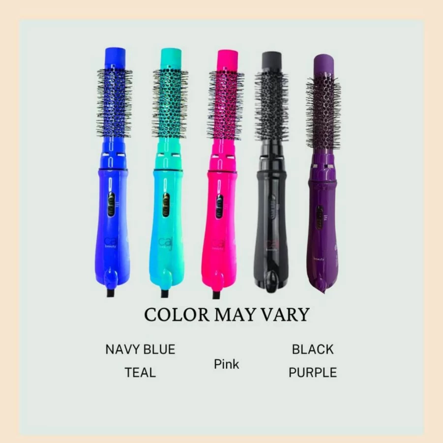 Salon Beauty 3-in-1 Hair Styler Wand: Hot Air Brush for Straightening, Curling & Volumizing with Negative Ion Technology for All Hair Lengths