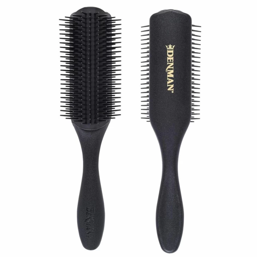 Amazon Denman D4 Styling Brush - 9 Row Curl Defining Hair Brush for Smoothing Long Hair, Enhancing Curls - Unisex Design for Women & Men