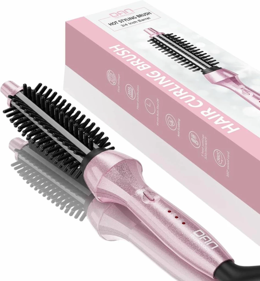 DAN Technology Nano-Titanium Travel Curling Iron - Dual Voltage, Fast Heating 450°F for Short Hair, 30s PTC