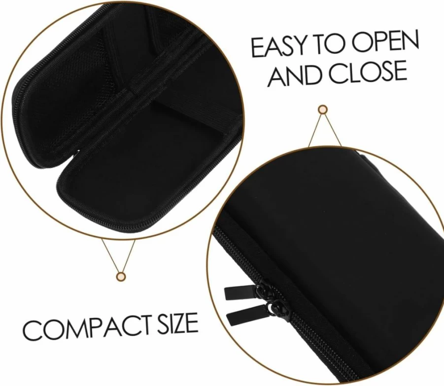 Gogogmee Travel Hair Curler Case - Portable Zippered Styler Organizer, Scratch-Resistant Curling Iron Pouch, Compact Lightweight for Outdoor & On-The-Go Use