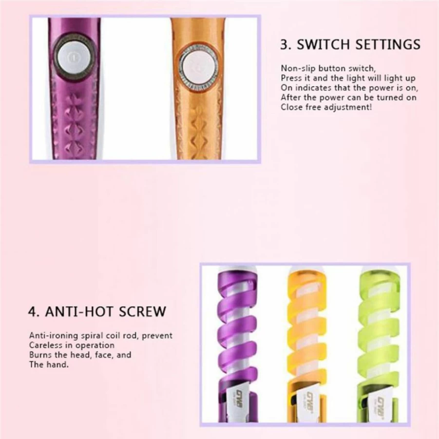 WGUST 2-in-1 USB Hair Curler & Straightener - Portable Multifunctional Styler for Short, Medium, Long Hair - Mini Travel-Friendly Electric Curling Iron