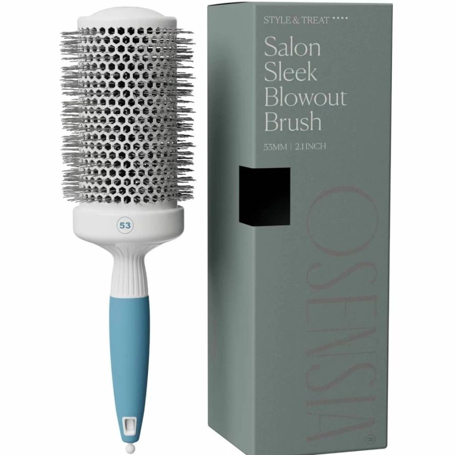 Osensia Extra Small 1In Ceramic Ionic Round Hair Brush - Thermal Blow Dry Styling Tool for Sleek, Salon Blowout & Manageable Hair - Lightweight 1.7In Bristle Roller for Precise Styling