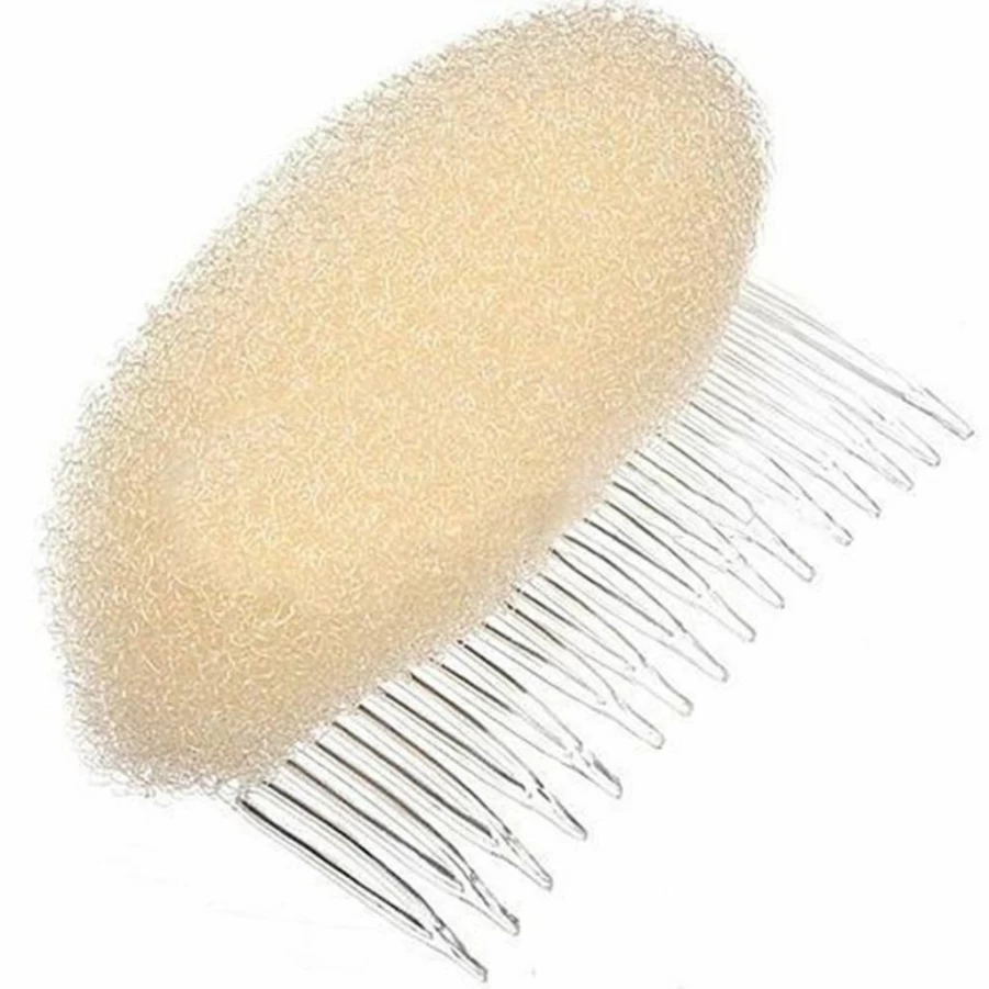 AnHua Bump It Up Hair Volumizing Insert - Beehive Styler Comb for Volume & Lift (Beige)