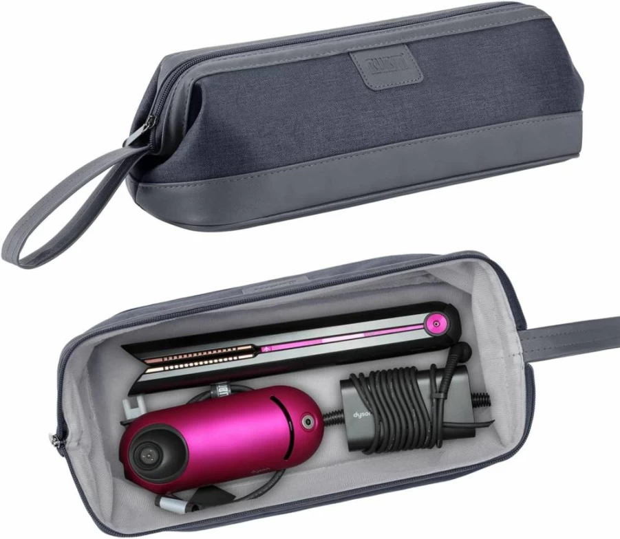 BUBM Waterproof Travel Case for Dyson Airwrap & Supersonic – Portable Storage Bag for Hair Styler Attachments & Accessories