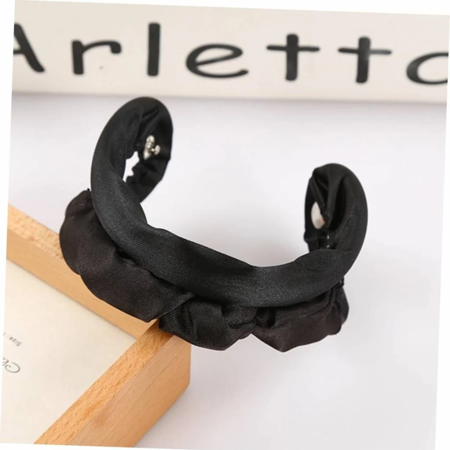 OHPHCALL DIY Hair Bun Styler - Ponytail Bump & Braiding Holder with Elastic Band for Easy Styling