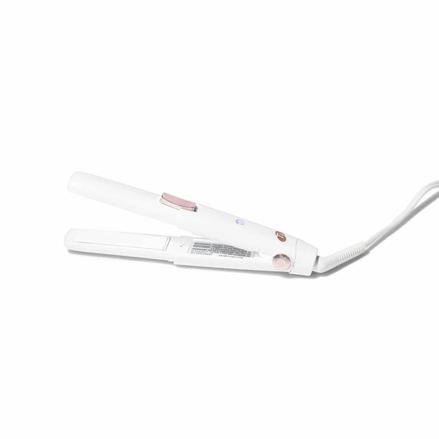 T3 SinglePass Compact Travel Flat Iron - Ceramic Hair Straightener with Auto Voltage & Protective Cap