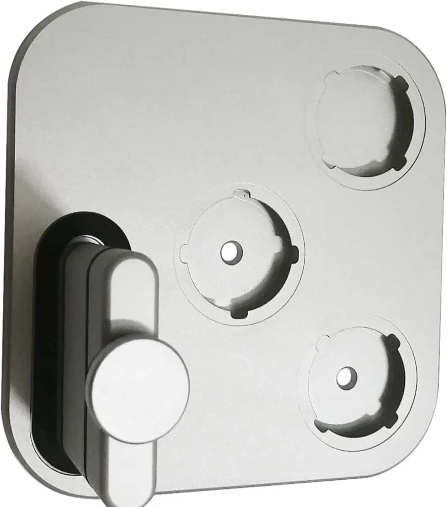 Hosoncovy Wall Mount Organizer for Dyson Airwrap – Storage Rack for Styler, Curling Wand, Barrels & Brushes (Black)
