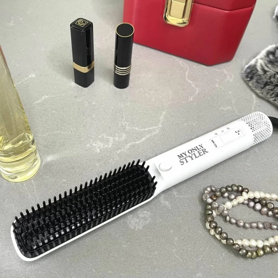 McLee Creations Root Booster Hot Air Brush: 3-in-1 Volumizing Styler for Lift, Curls & Straightening