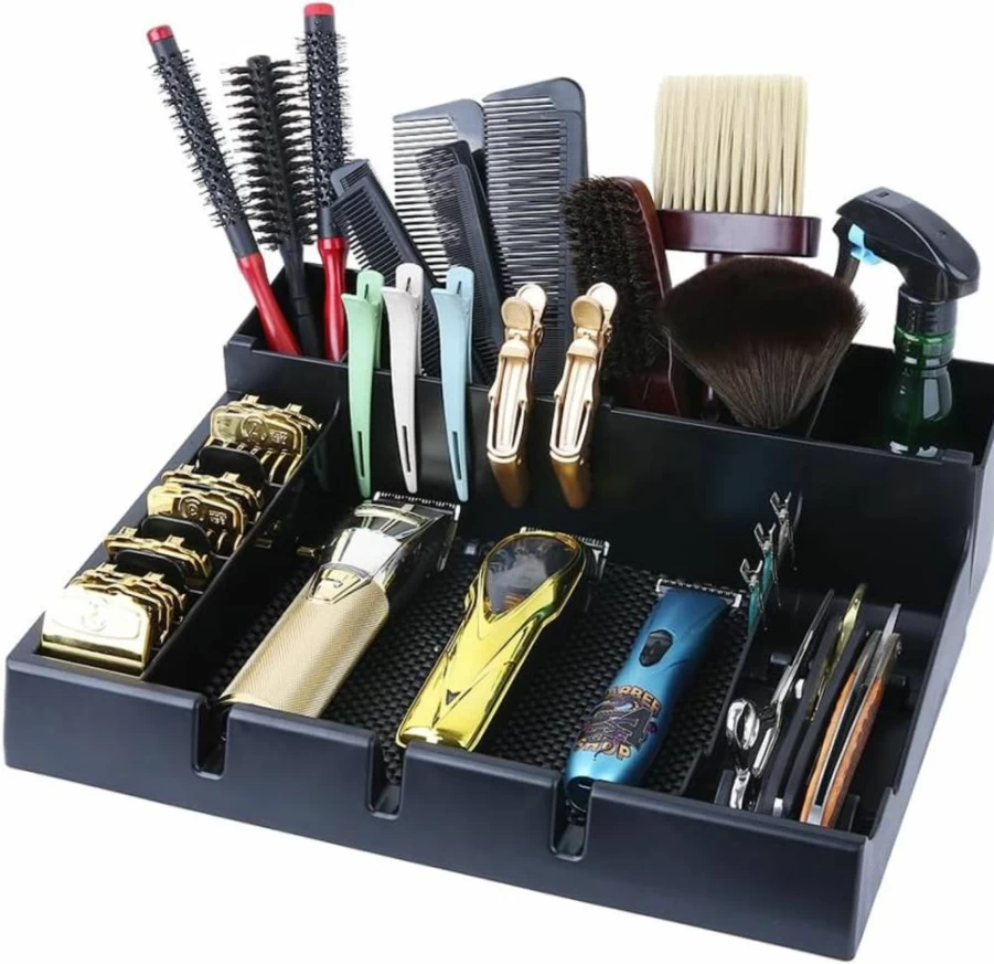 STYLANCE Salon Styling Tools Organizer - Detachable Holder for Hair Brushes, Scissors, Shavers - Essential Cosmetology Supplies for Hair Stylists