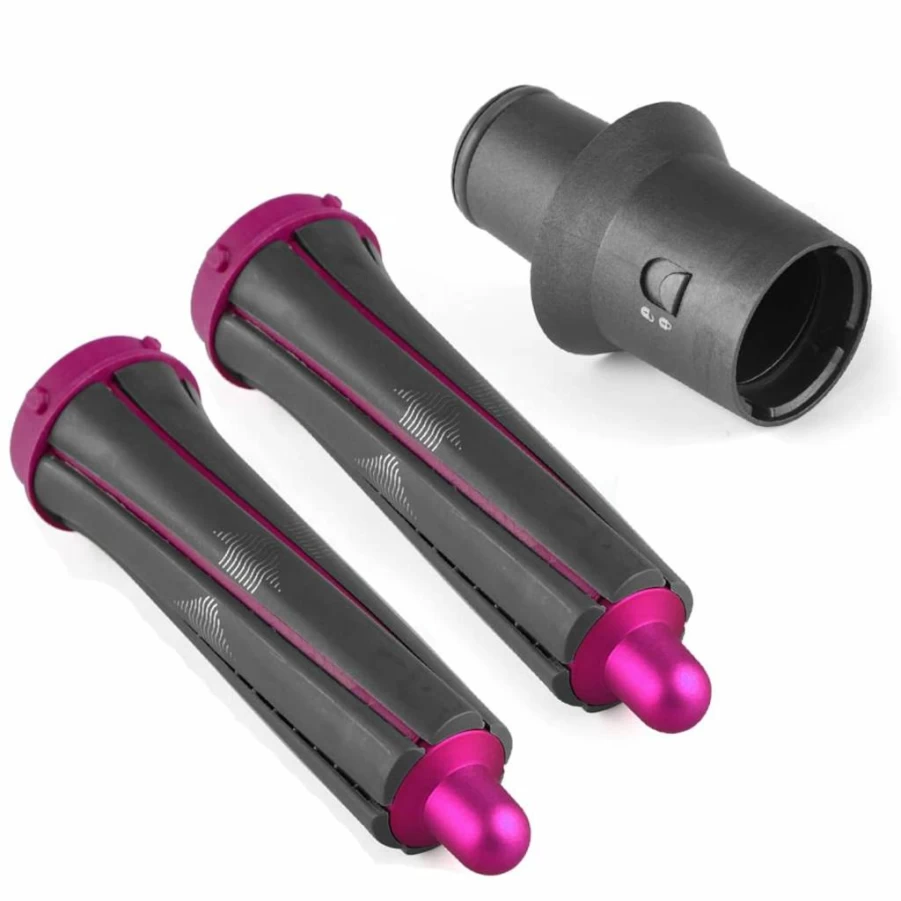 2 Pcs Chuancheng 30mm Short Hair Curling Barrels for Dyson Airwrap & Supersonic, Upgrade Adapter Attachment for Dyson Multi-Styler, Replacement Parts for Short Hair Styling