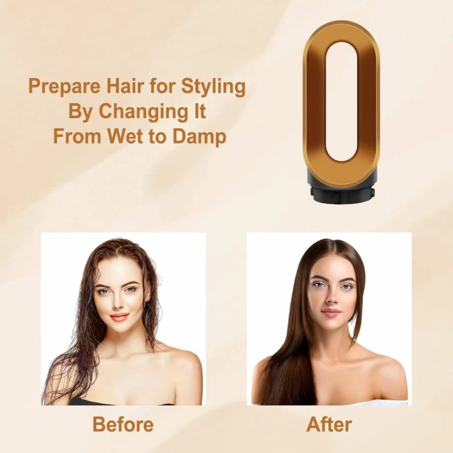 AFDD Gold Pre-Styling Fast Dryer Nozzle Attachment for Dyson Airwrap Styler
