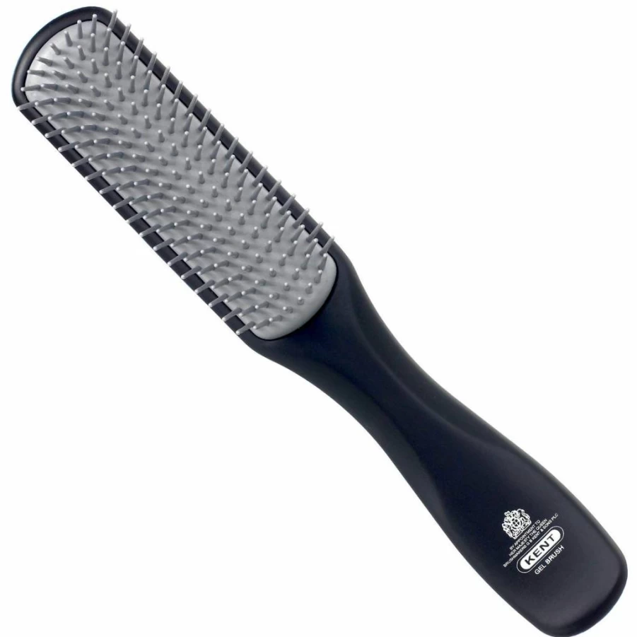 KENT KFM3 Ionic Anti-Static Hair Brush for Men – 9-Row Detangling & Smoothing Styling Brush for Short to Medium Hair