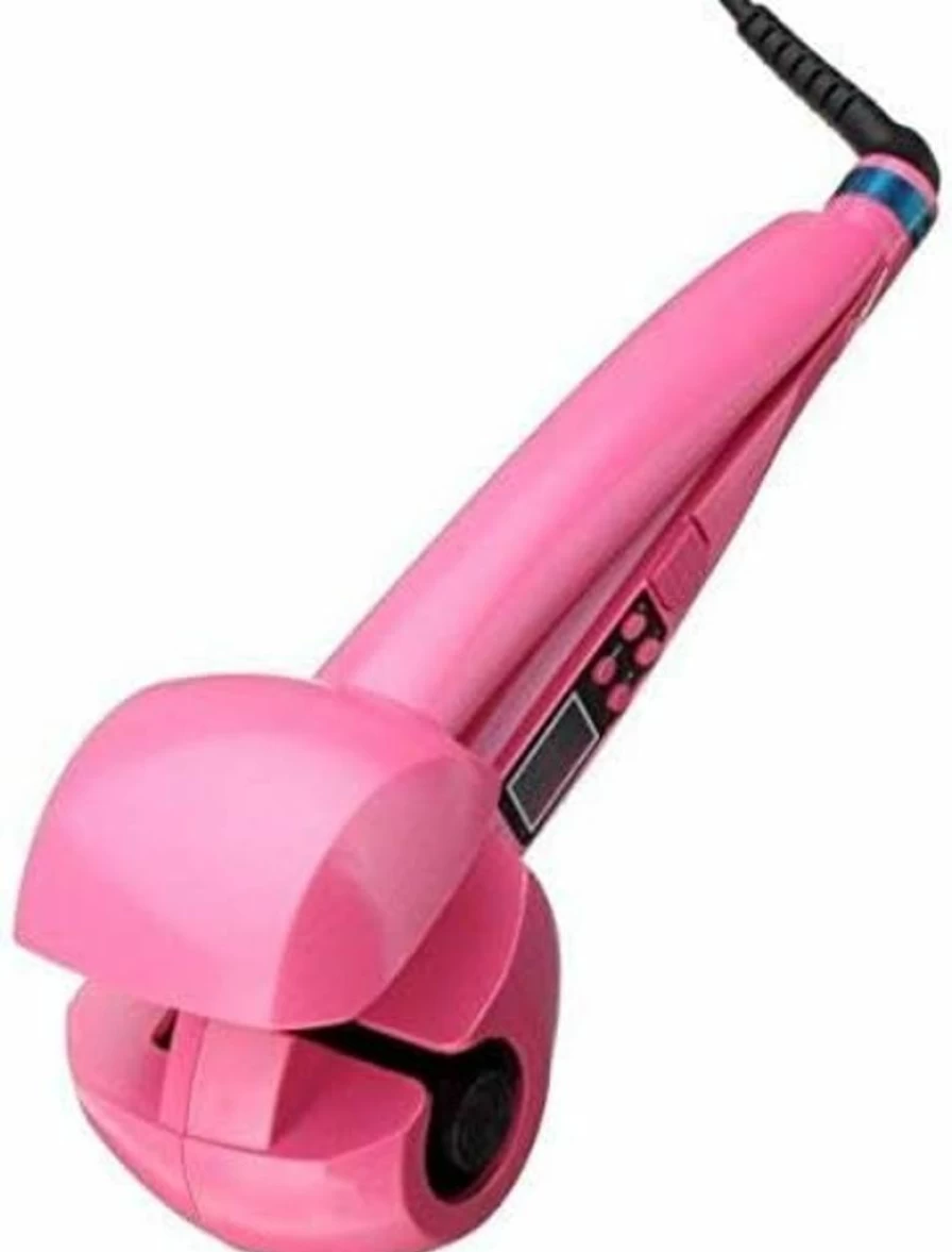 Beacon Pet Automatic Hair Curler with Steam, LCD Screen & Ceramic Barrel - Fast Heating, Anti-Scald Curling Iron for All Hair Lengths