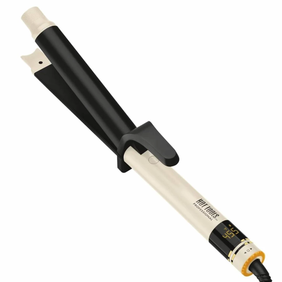 HOT TOOLS Pro Artist 2-in-1 Curling & Flat Iron Styler - 1 Inch Hair Wand for Curly & Straight Hair, Protect & Style Hot Iron