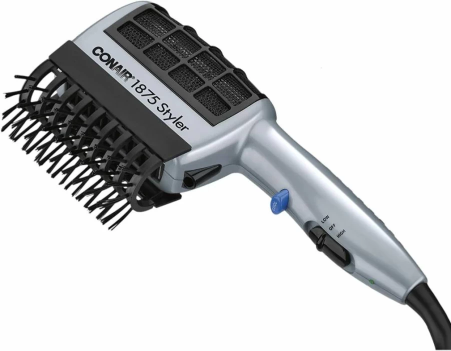 Conair 1875W Ionic Hair Dryer with 3 Attachments - 3-in-1 Styling Tool for Fast Drying & Frizz Control