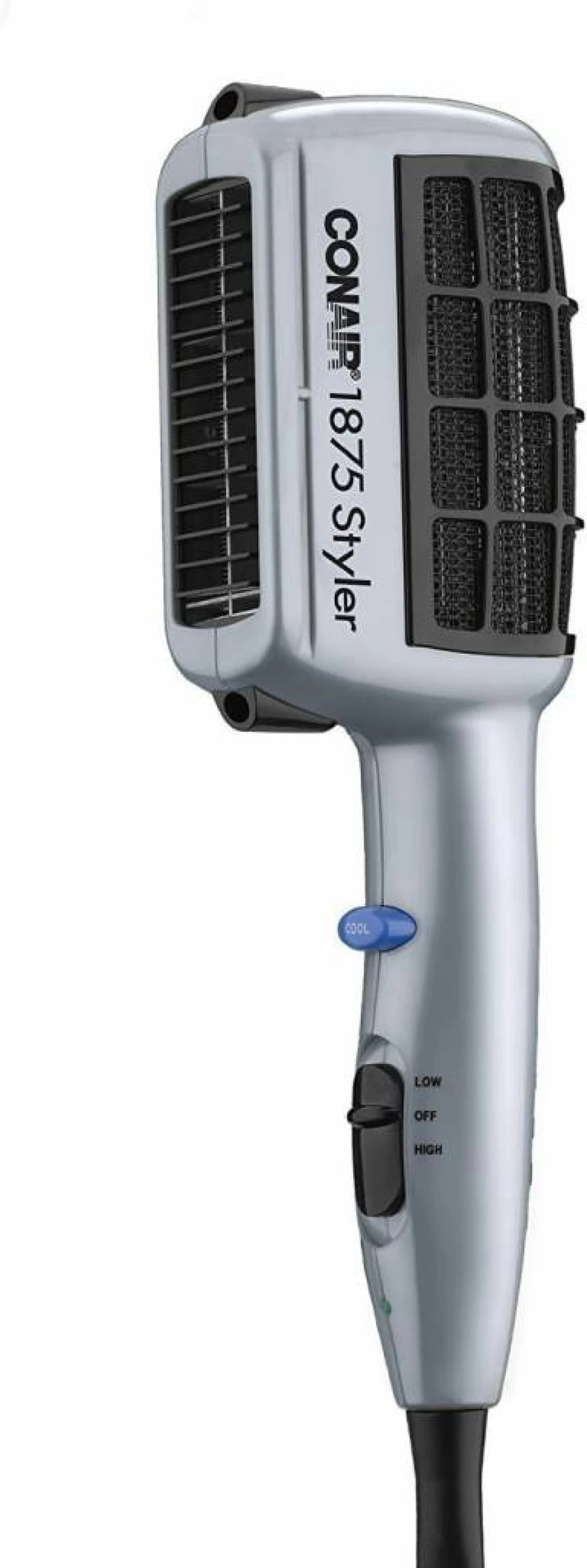 Conair 1875W Ionic Hair Dryer with 3 Attachments - 3-in-1 Styling Tool for Fast Drying & Frizz Control