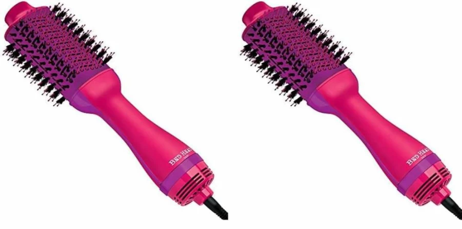 Bed Head One Step Volumizer & Hair Dryer - Pink | 1-Step Styler for Dry, Straighten, Texture & Style