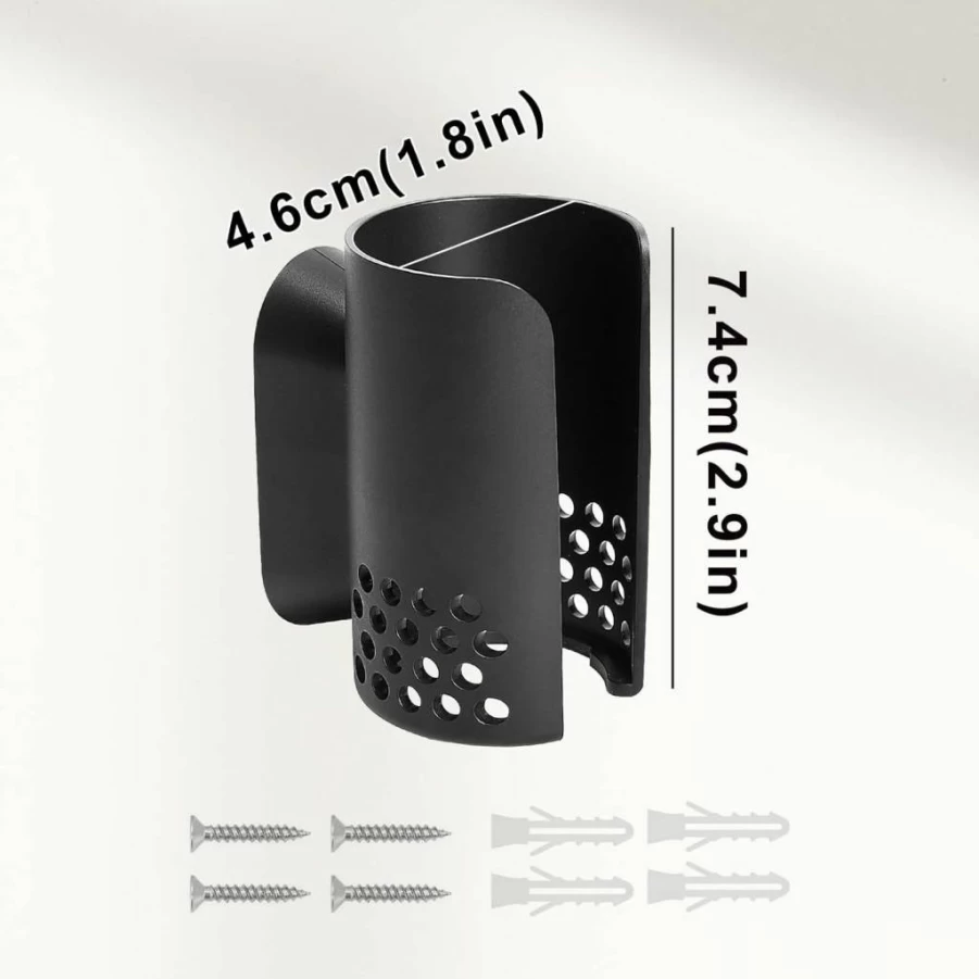 MyKEEPOW Wall Mount Hair Dryer Holder for Dyson Airwrap, Shark Flexstyle & Airstrait Styler - Universal Styling Tool Organizer