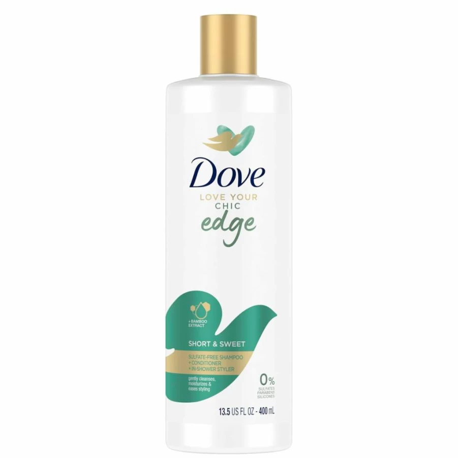 Dove Sulfate-Free Shampoo, Conditioner & In-Shower Styler Set for Short Hair - Love Your Chic Edge
