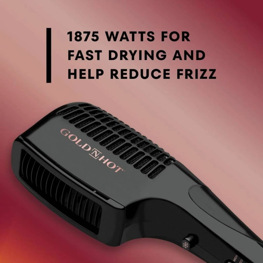 Gold N Hot 1875W Professional Hair Dryer with Styler for Salon-Quality Results