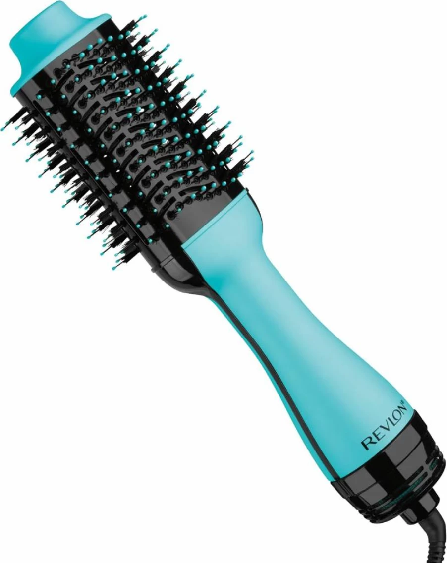REVLON One-Step Hair Dryer and Volumizer Styler for Salon Blowouts, Reduces Frizz & Heat Damage, Adds Shine, Works on All Hair Types (Black)