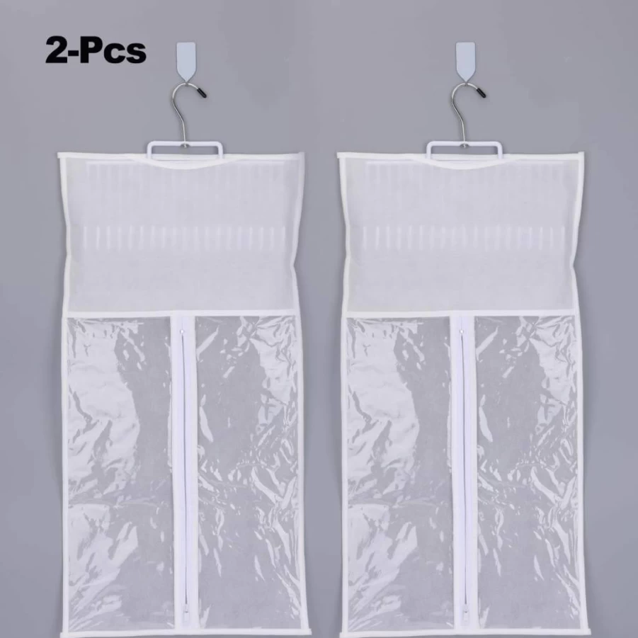 Kelukeya 2-Pack Wide Hair Extension Holder - Durable Weft Hanger for Washing, Dyeing, Styling Clip-In, Tape-In Extensions (Black)