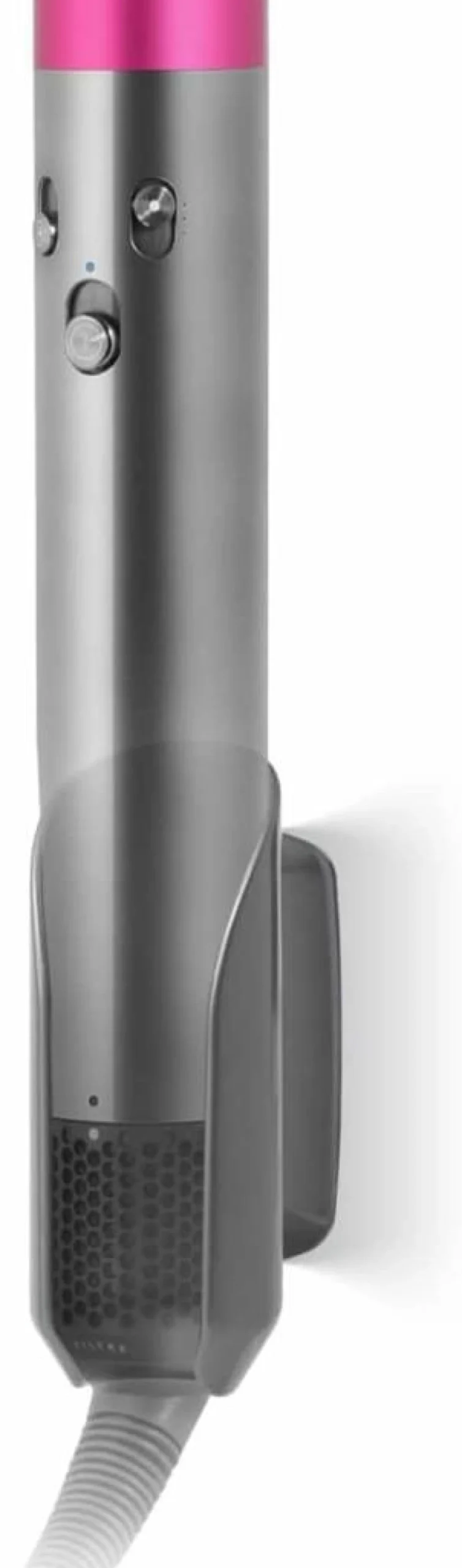 LANMU Wall Mount Holder for Dyson Airwrap & Airstrait – Gray Storage Organizer Stand for Hair Styling Tools, Bathroom & Home Accessories