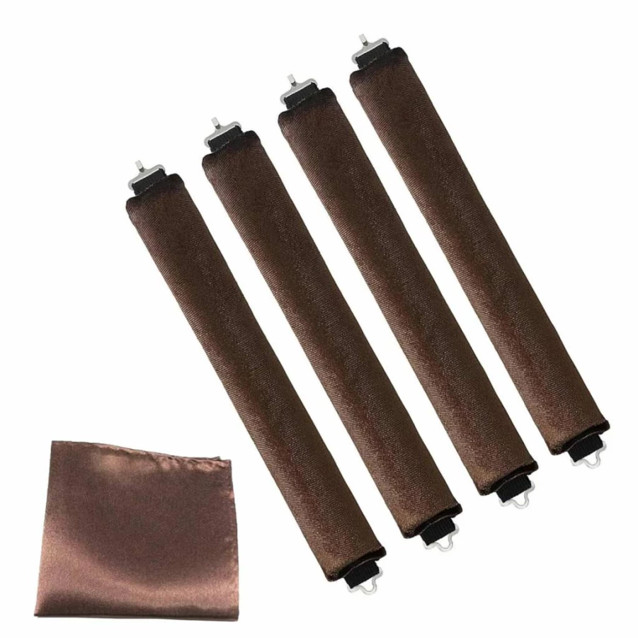 Generic Silk Heatless Curling Rod Set for Overnight Waves - No Heat Damage, Comfortable Sleep Styler for Long & Short Hair