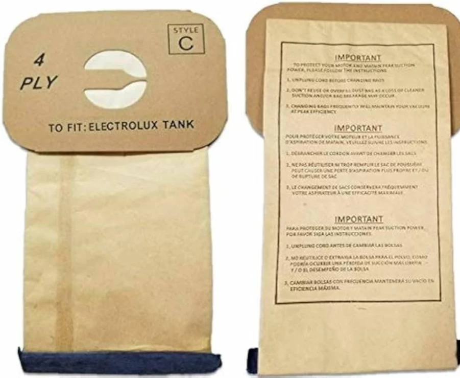 24 Replacement Vacuum Bags for Electrolux Style C Canister - 4 Ply Bags by NorthShore Vacuum