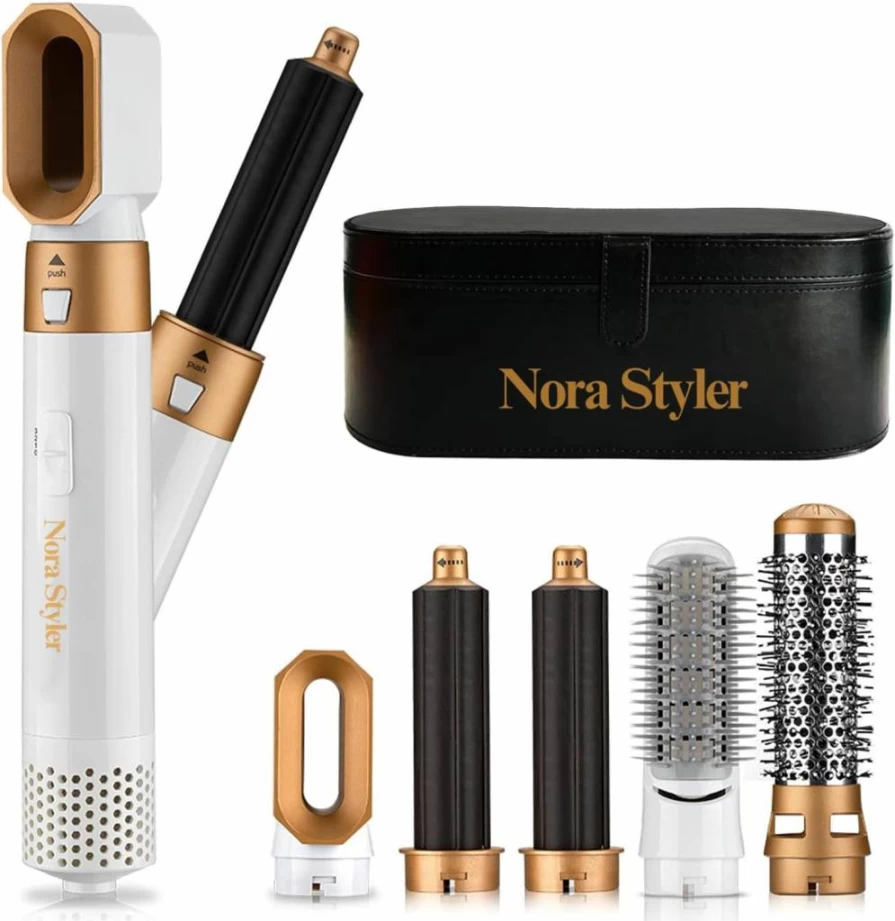 Generic 5-in-1 Hot Air Styler for Curling, Straightening & Volumizing - Nora Styler Pro for All Hair Types