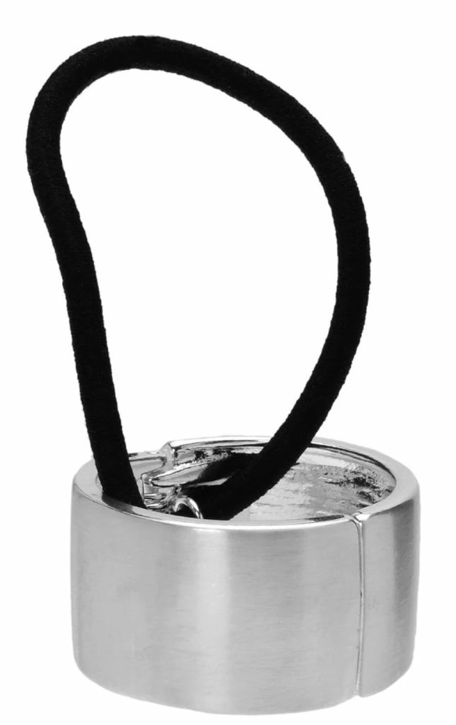 L. Erickson Brushed Gold Metal Cuff Ponytail Holder - Hair Accessory for Women