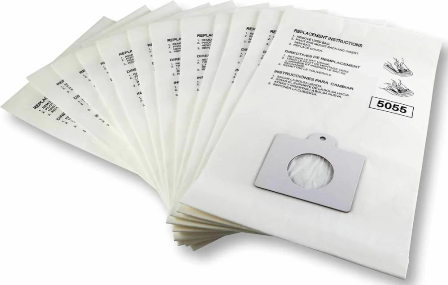 K&J 12-Pack Vacuum Bags for Kenmore 400 & 600 Series, Panasonic C-5, and Compatible Models - Durable Replacement Bags