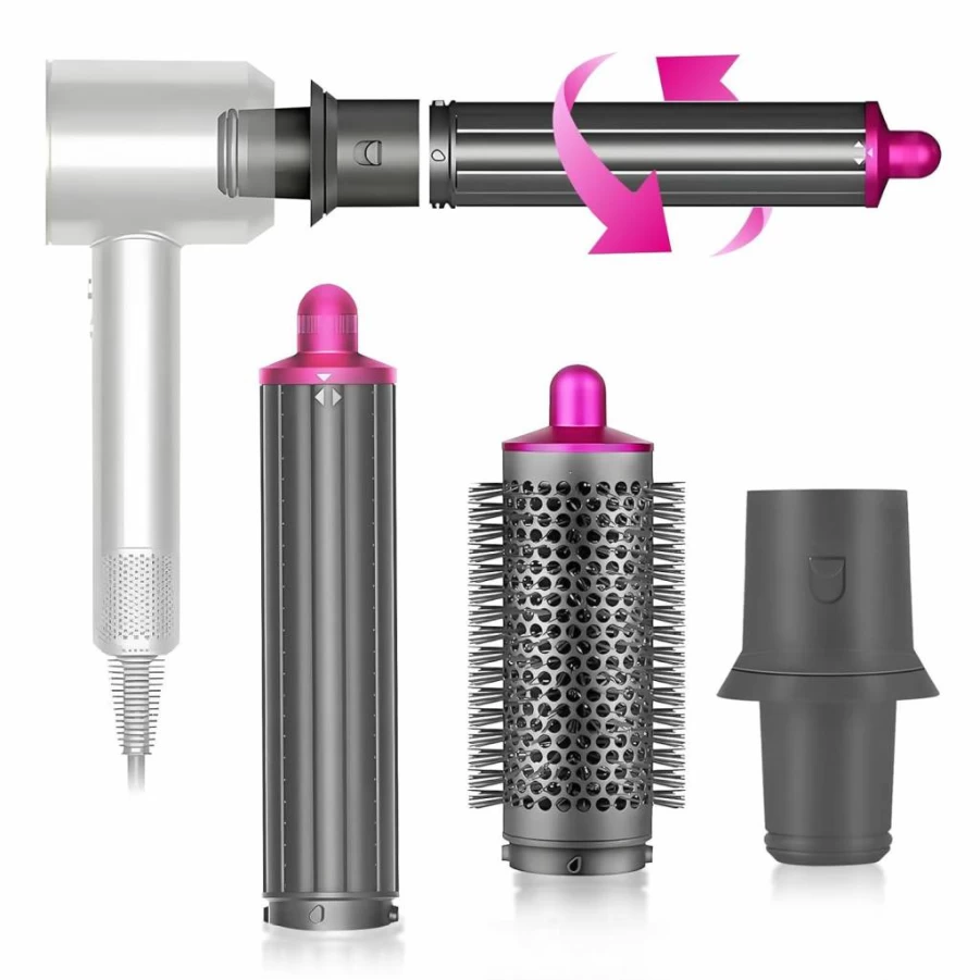 40mm Curling Barrel Brush Attachment for Dyson Airwrap Styler, Compatible with HS01/HS05 HD01/HD08, 1.6 Inch Hair Curler Tool for Long Lasting Curls