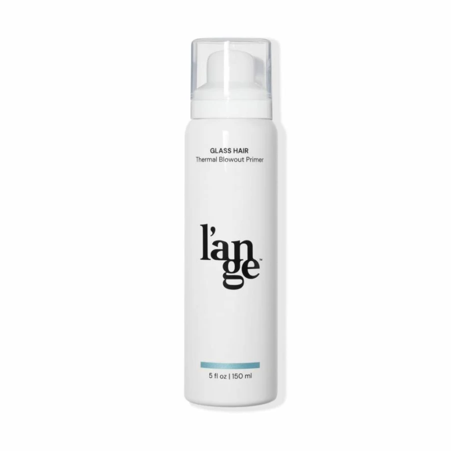 L'ANGE HAIR Glass Thermal Blowout Primer & Heat Protectant Spray | Frizz Control, Shine Enhancer & Smooth Finish for Blow-Dry Styling | 5 Fl Oz