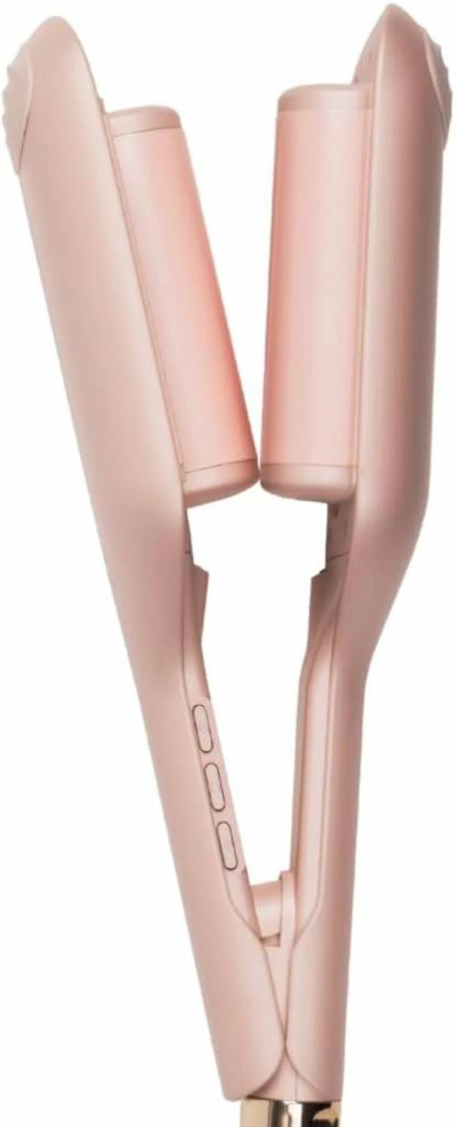 Calista Large Wave Styler - 1.25" Hair Curling Iron for Perfect Waves, Adjustable Temperature & Dual Voltage, Heat Protect Timer, Ballet Slipper Pink