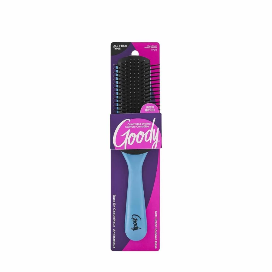 GOODY Straight Talk Detangling Hair Brush - 1 Pack, Smoothing & Styling for All Hair Types
