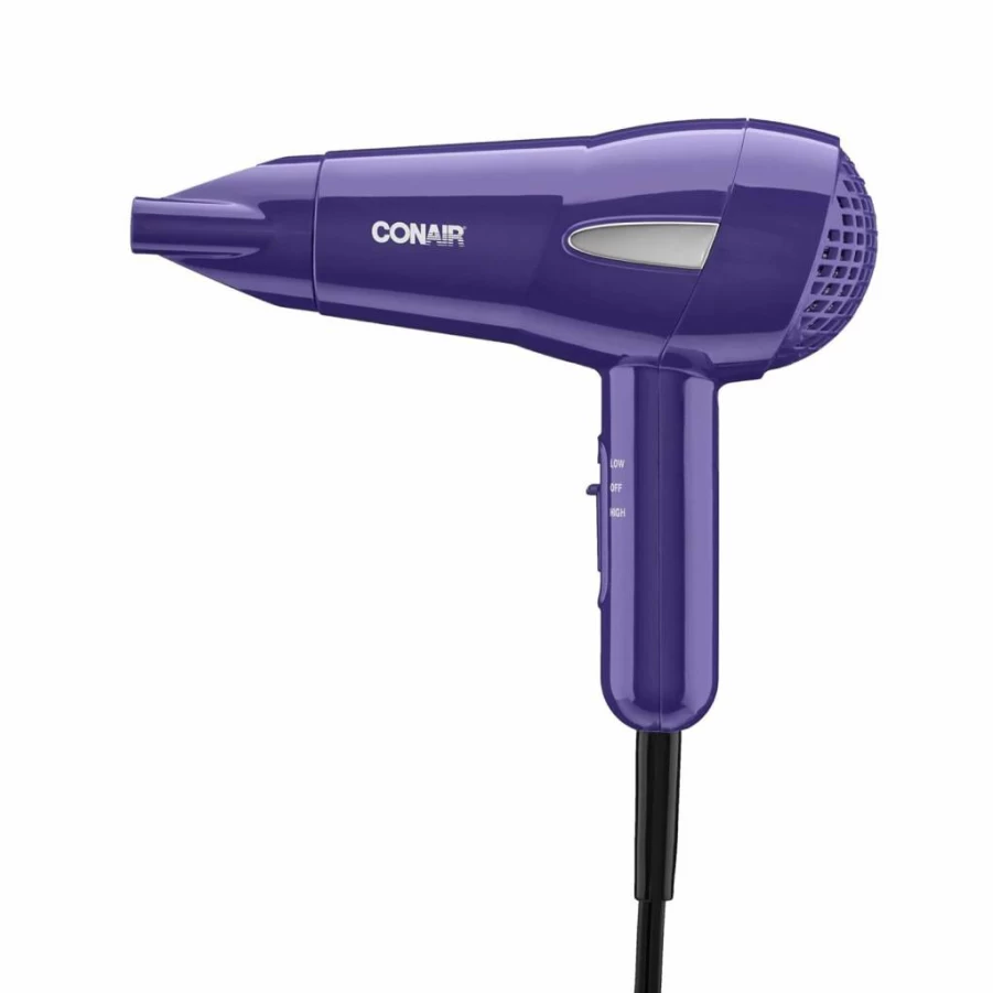 Conair Compact Travel Hair Dryer - Lightweight, Portable for On-The-Go Styling