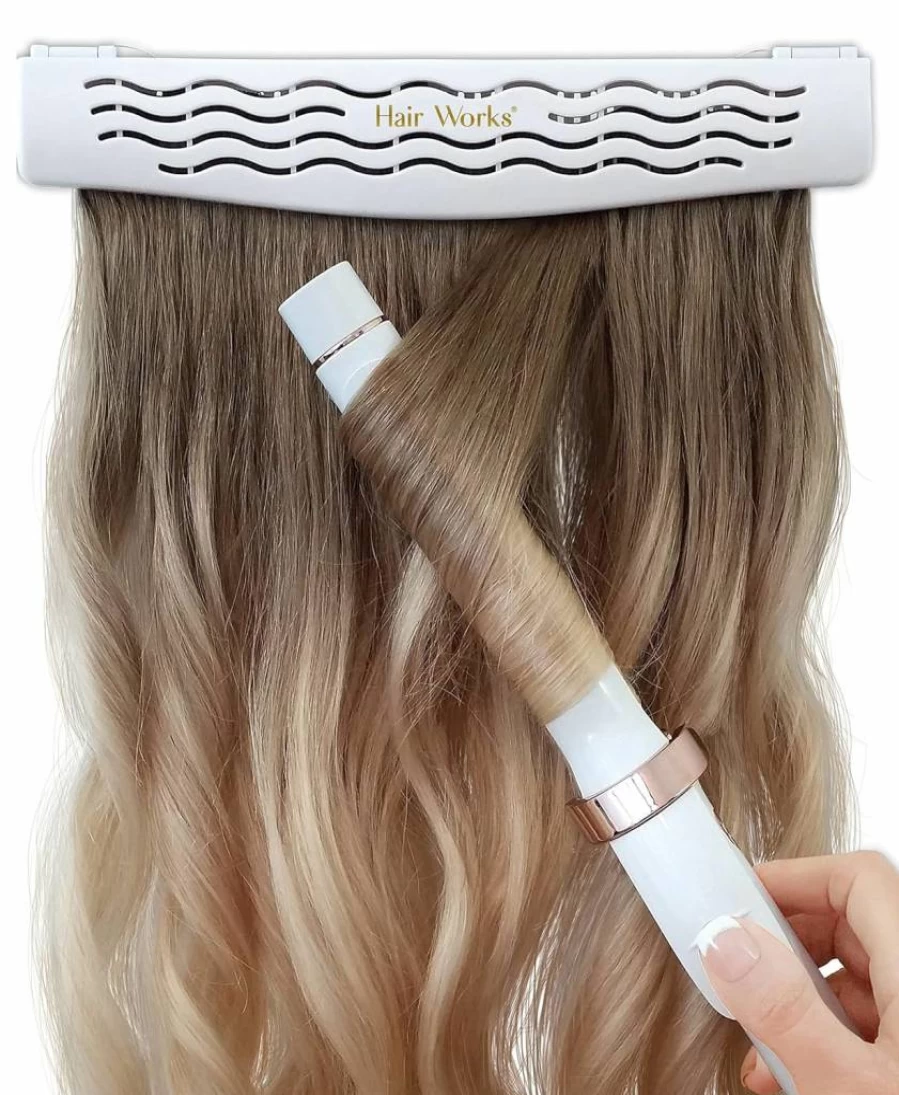 Hair Works 4-in-1 Portable Hair Extension Organizer - Lightweight, Waterproof Storage Caddy for Washing, Styling, Packing & Travel