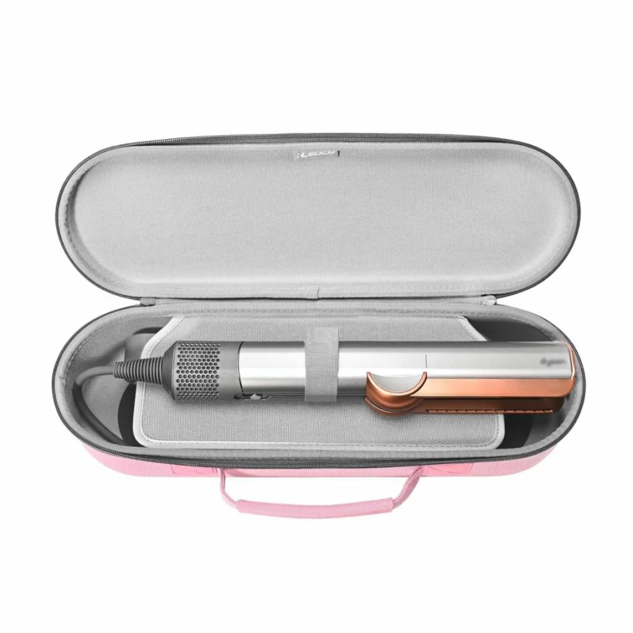 RLSOCO Protective Travel Case for Dyson Airstrait & Corrale Styler - Black Heat-Resistant Pouch