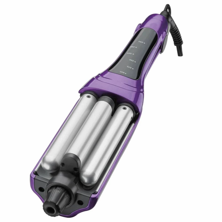 Bed Head Purple Tourmaline Ceramic Deep Waver for Frizz-Free, Long-Lasting Beach Waves & Shine