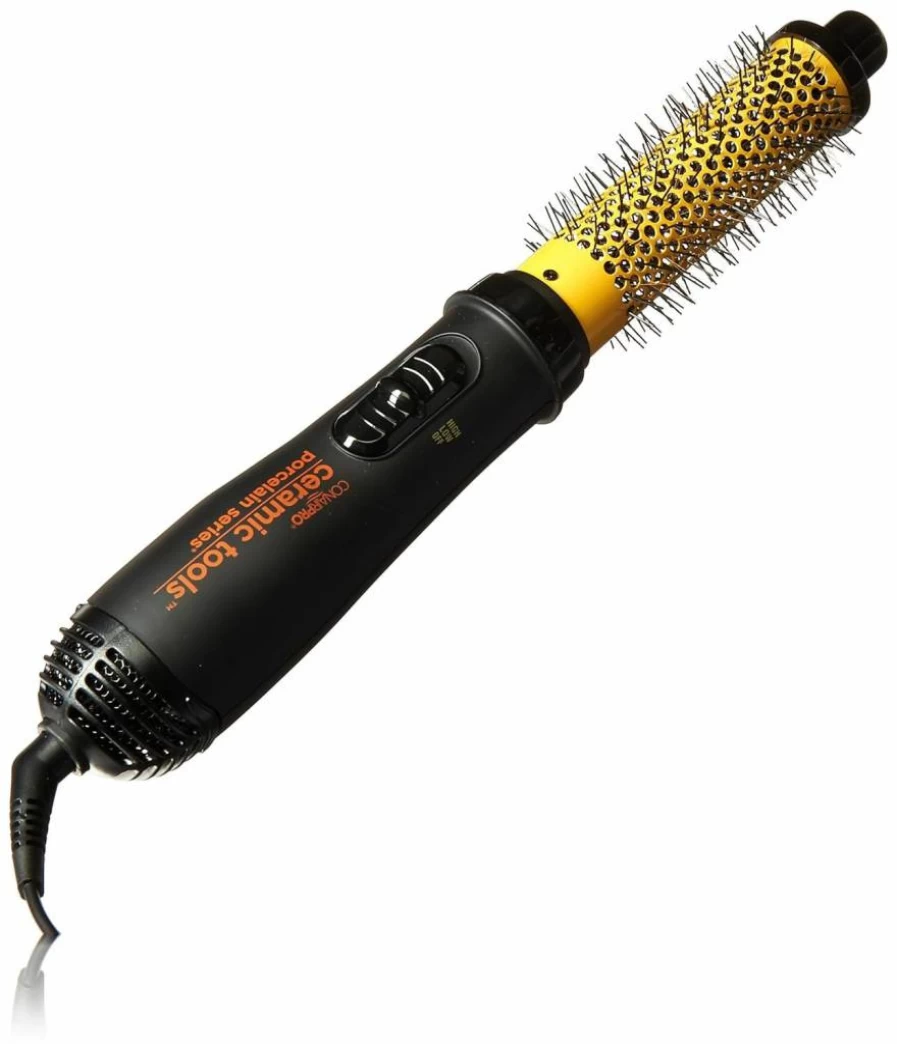 Conair 1.25 Inch Ceramic Hot Air Brush for Styling and Volumizing Hair, 1 Count