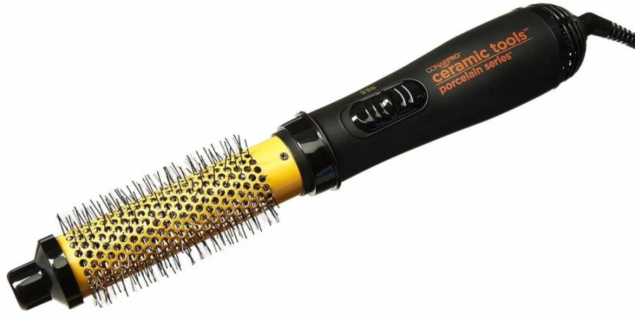 Conair 1.25 Inch Ceramic Hot Air Brush for Styling and Volumizing Hair, 1 Count