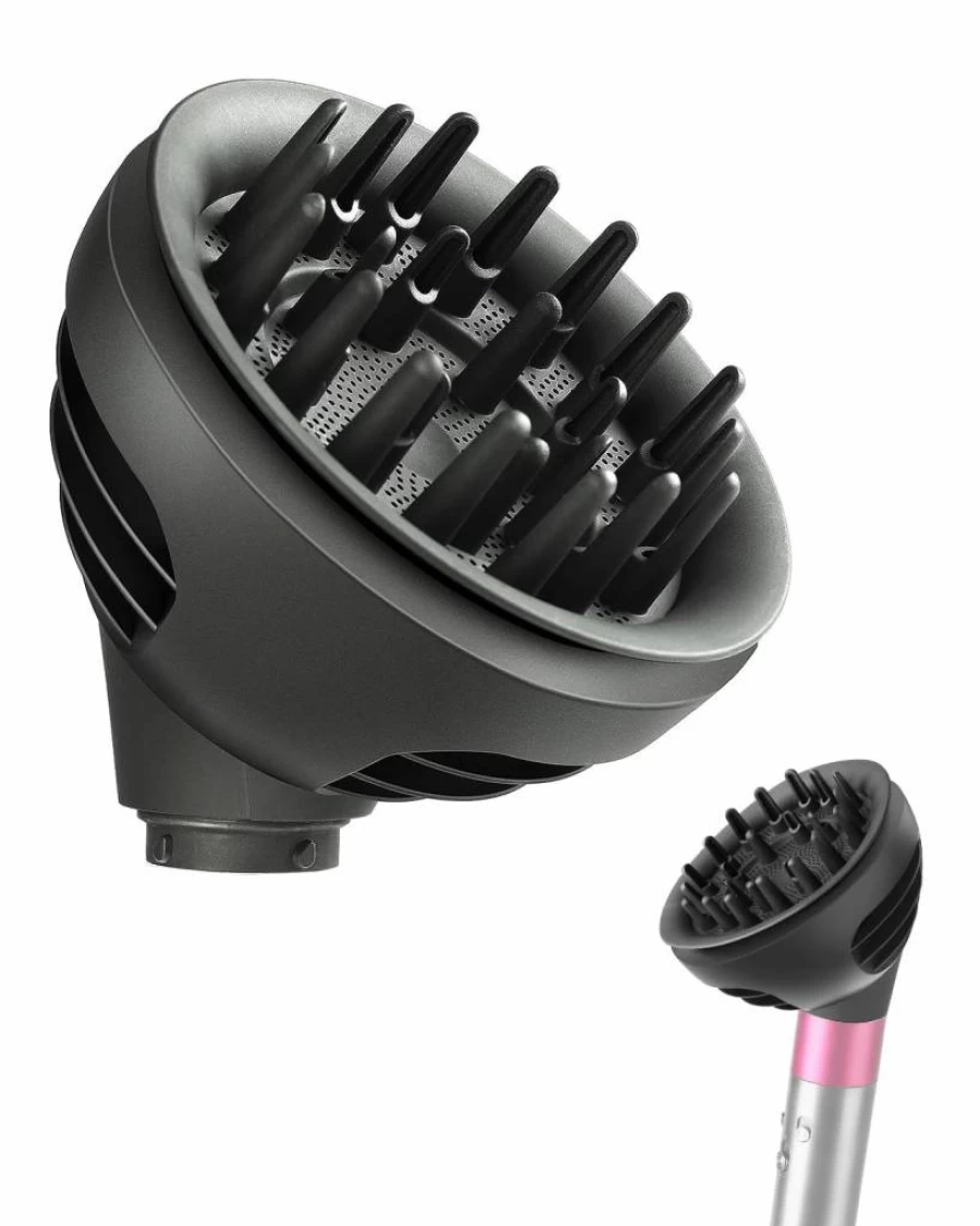TOSAGE Upgraded Wave & Curl Diffuser Attachment for Dyson Airwrap HS01/HS05/HS08 - Enhances Wavy, Curly & Coily Hair Styling