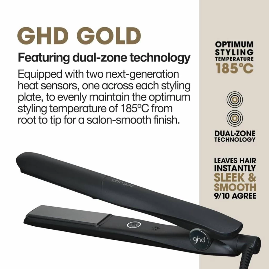 ghd Max Styler 2-Inch Professional Hair Straightener with Wide Ceramic Plates for Long, Thick & Curly Hair