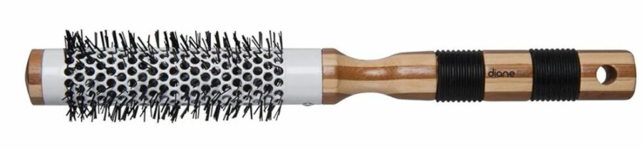 Diane D9104 Bamboo Round Hair Brush with Thermal Technology for Heat Styling