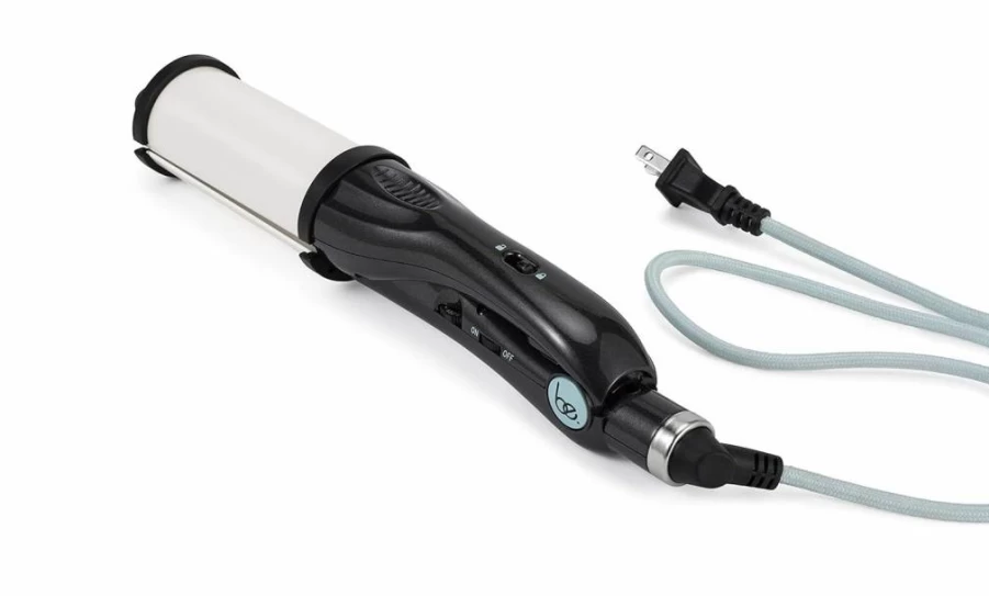 Be. Professional Digital Thermolon Hair Straightener & Waver, 2.5 Inch Pearl Black Styler for Salon-Quality Results