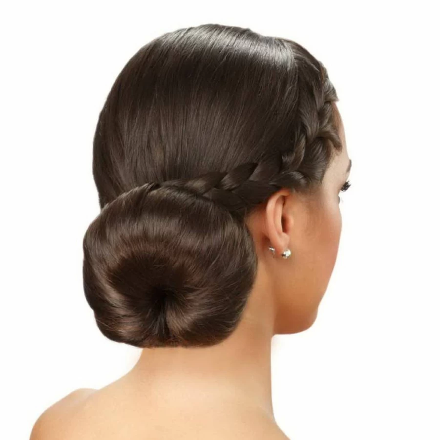GoldRose Hair Bun Maker Set - 2 Piece Magic Styler Twist Ring, Donut Chignon Bun Shaper for Women, Small & Large Brown Hair Curler Accessories